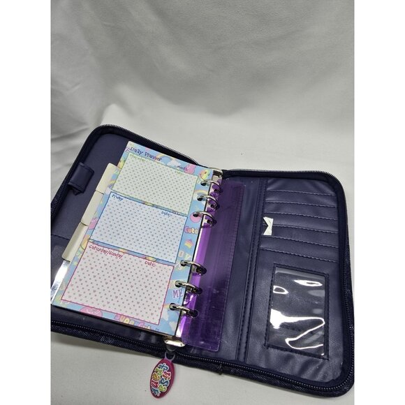 Vintage Lisa Frank Denim Full Zip Planner Wallet Purse Agenda Bag 20cm×13cm - Picture 15 of 16